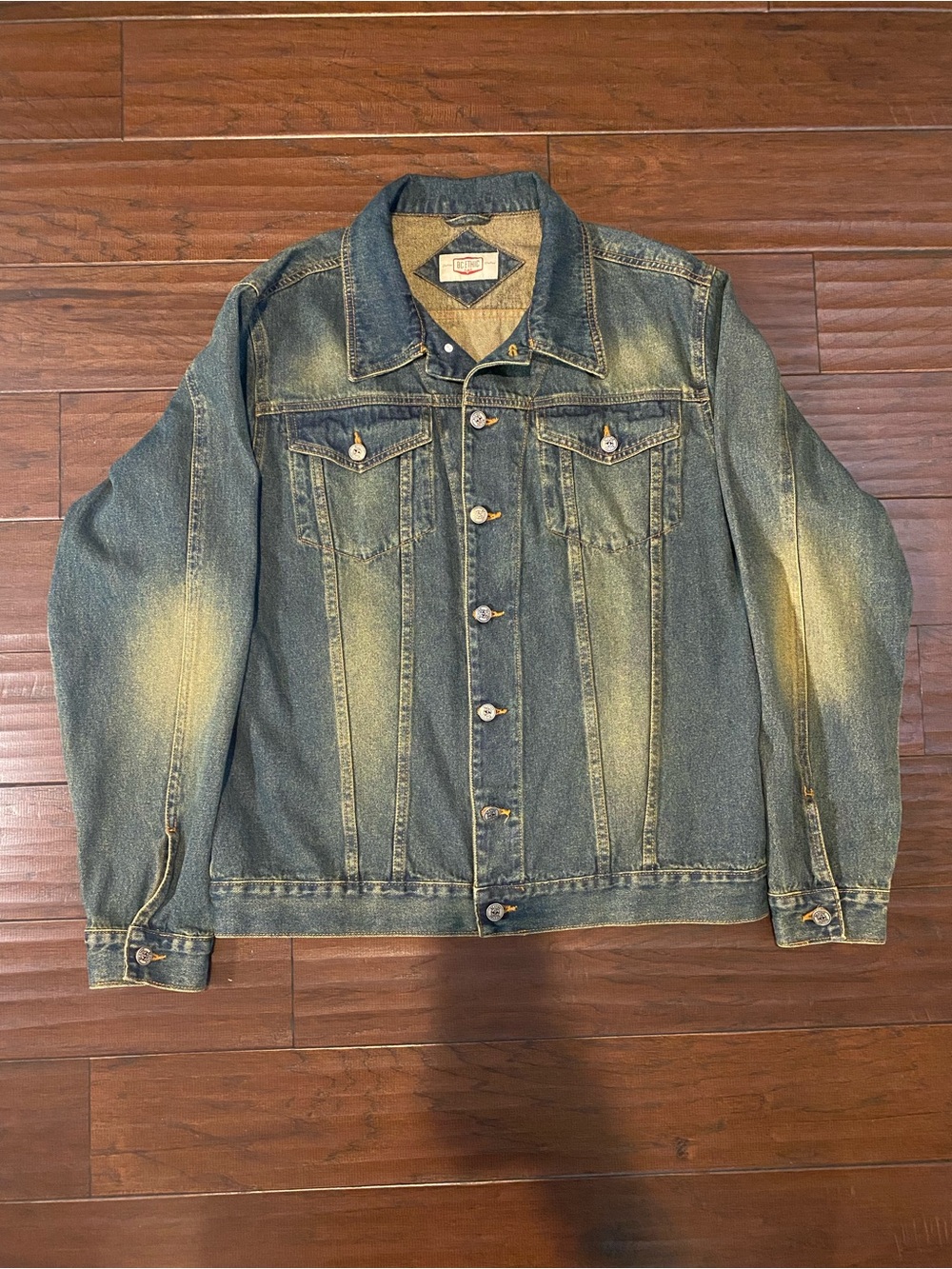Men's Blue Vintage Wash Denim Jacket